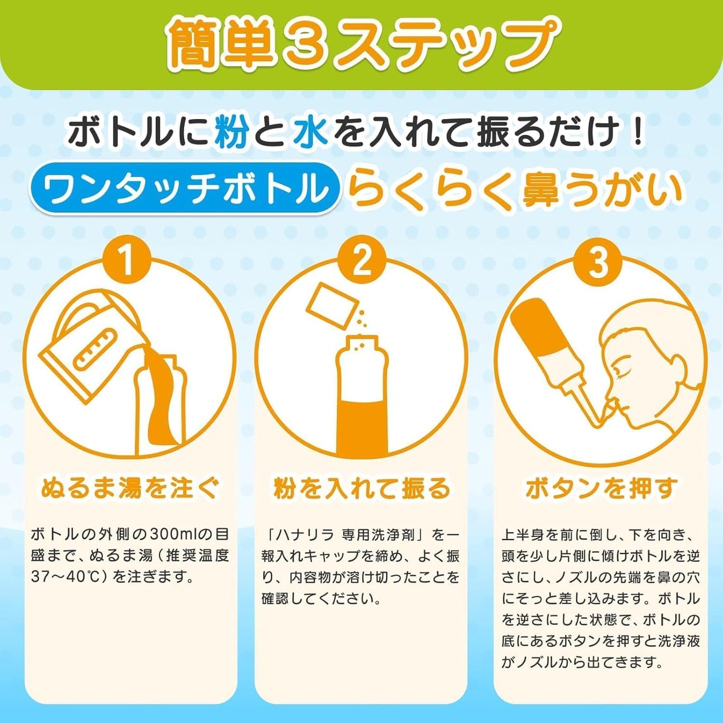 ハナリラ  鼻うがい洗浄剤  ミント香料30包
