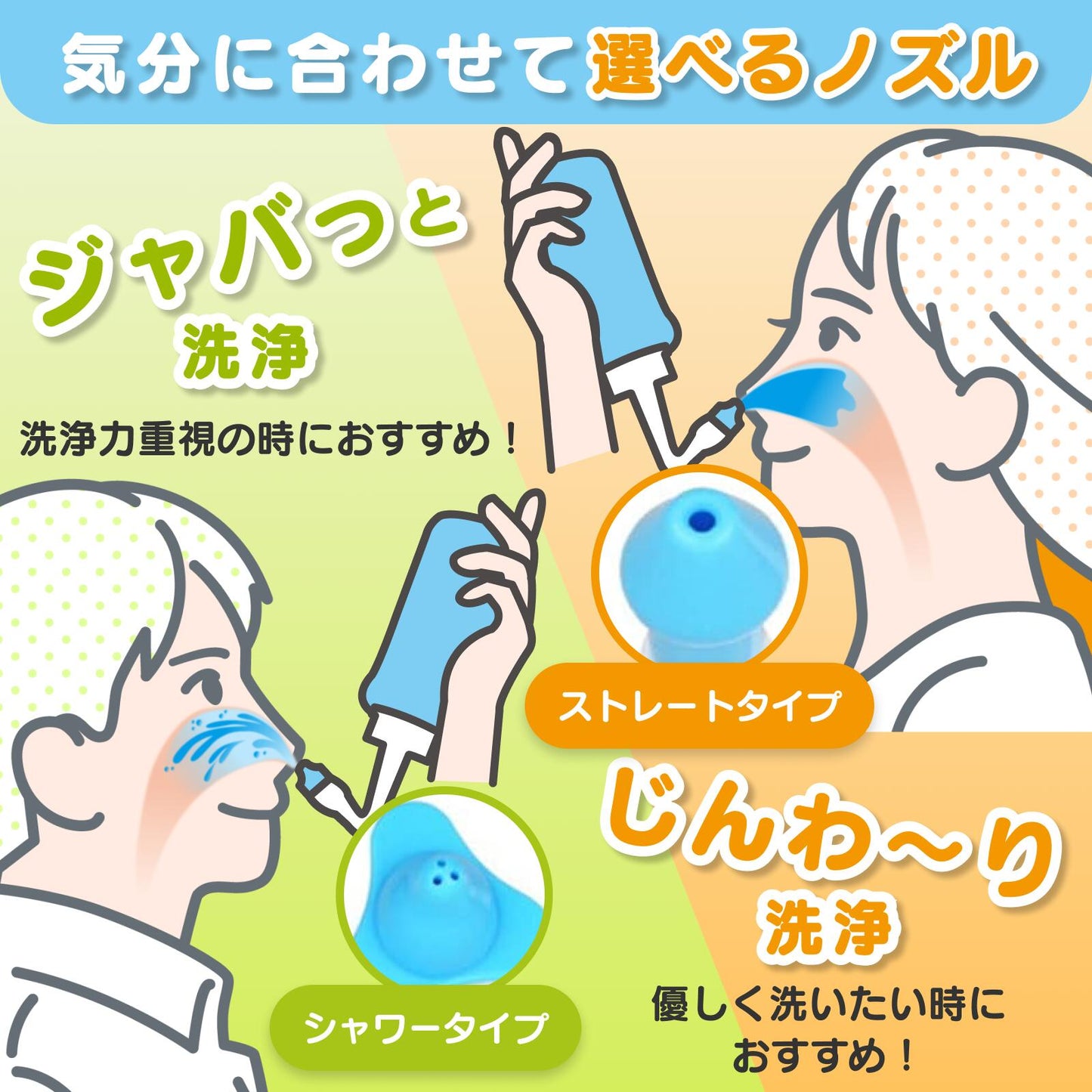 ハナリラ　鼻うがいボトル（お試し用専用洗浄剤付）